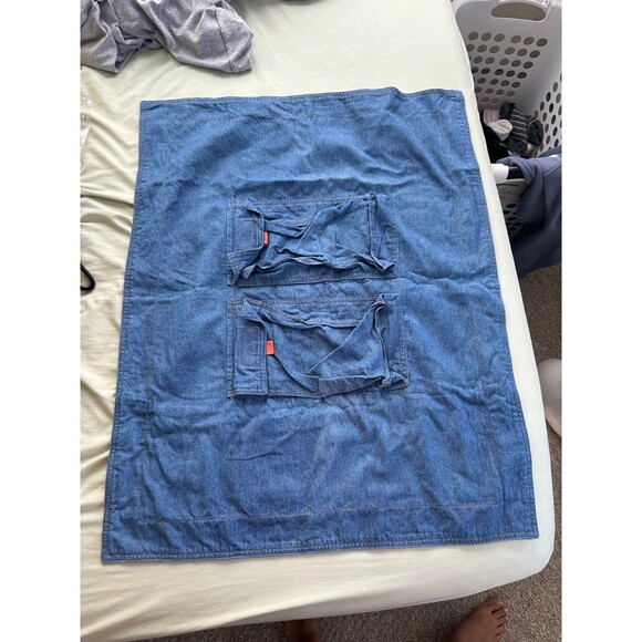 Arizona Jeans Co. 100% Cotton Chambray Denim Like Standard Sham Pillowcases Pair - Picture 4 of 8